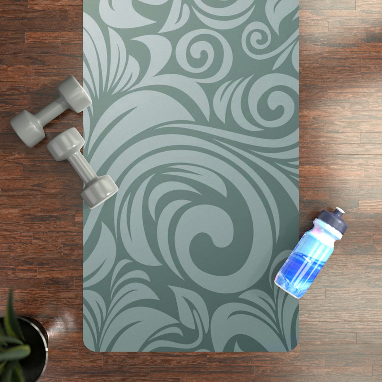 Floral Print Rubber Yoga Mat