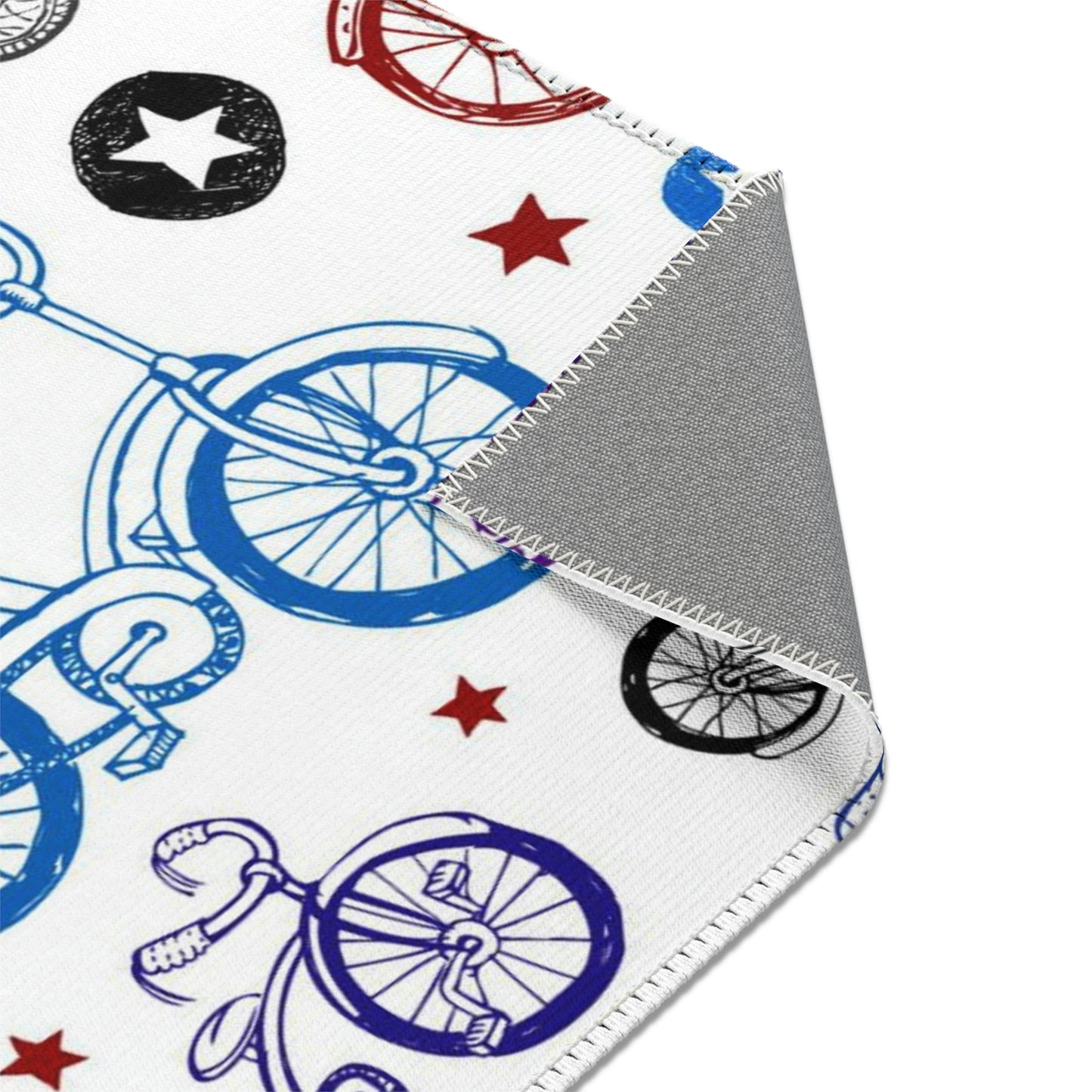 Bike Life Square Area Rugs