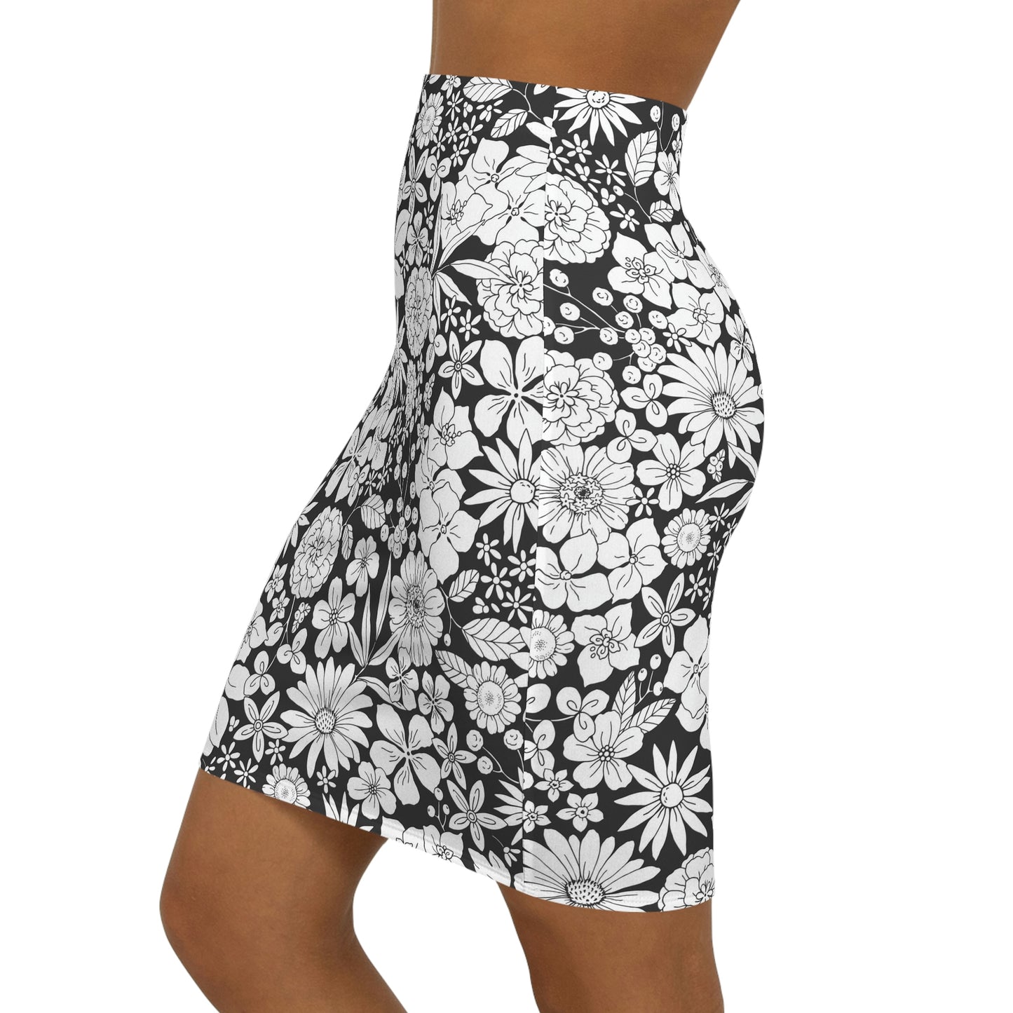 Flower Power Women's Mini Skirt (AOP)