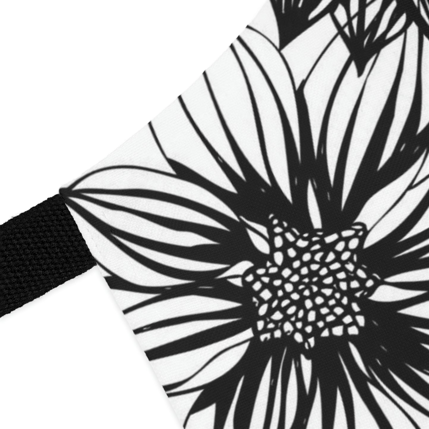 Black Flower Power Apron (AOP)